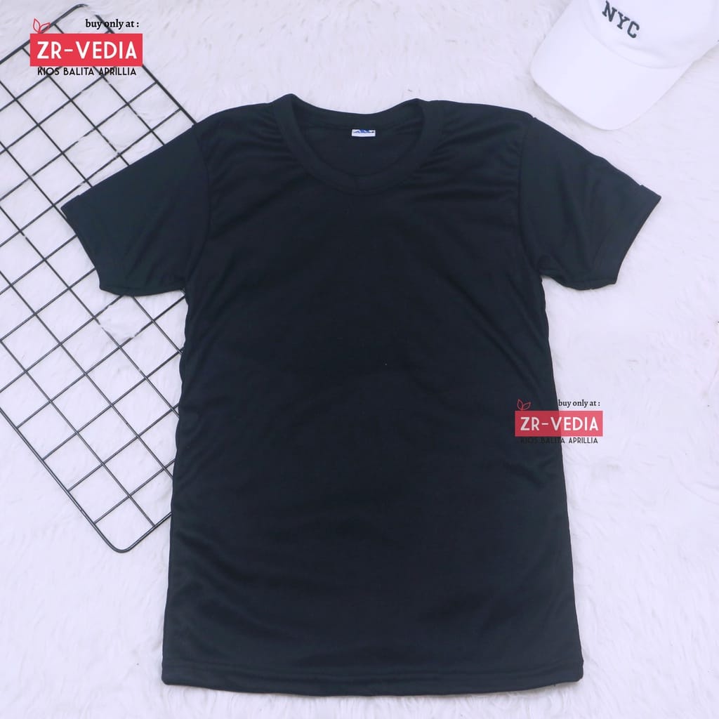 Kaos Pria Lengan Pendek fit to L / Baju Oblong Stretch Murah Atasan Cowok Adem Shirt Polos KATUN