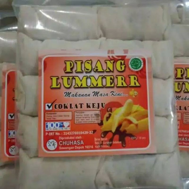 

pisang lumer cokelat keju