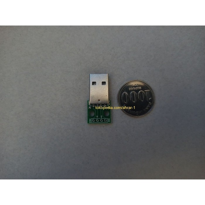 USB Male Type Tipe A To Dip Adapter PCB 2.54 connector Board Konverter