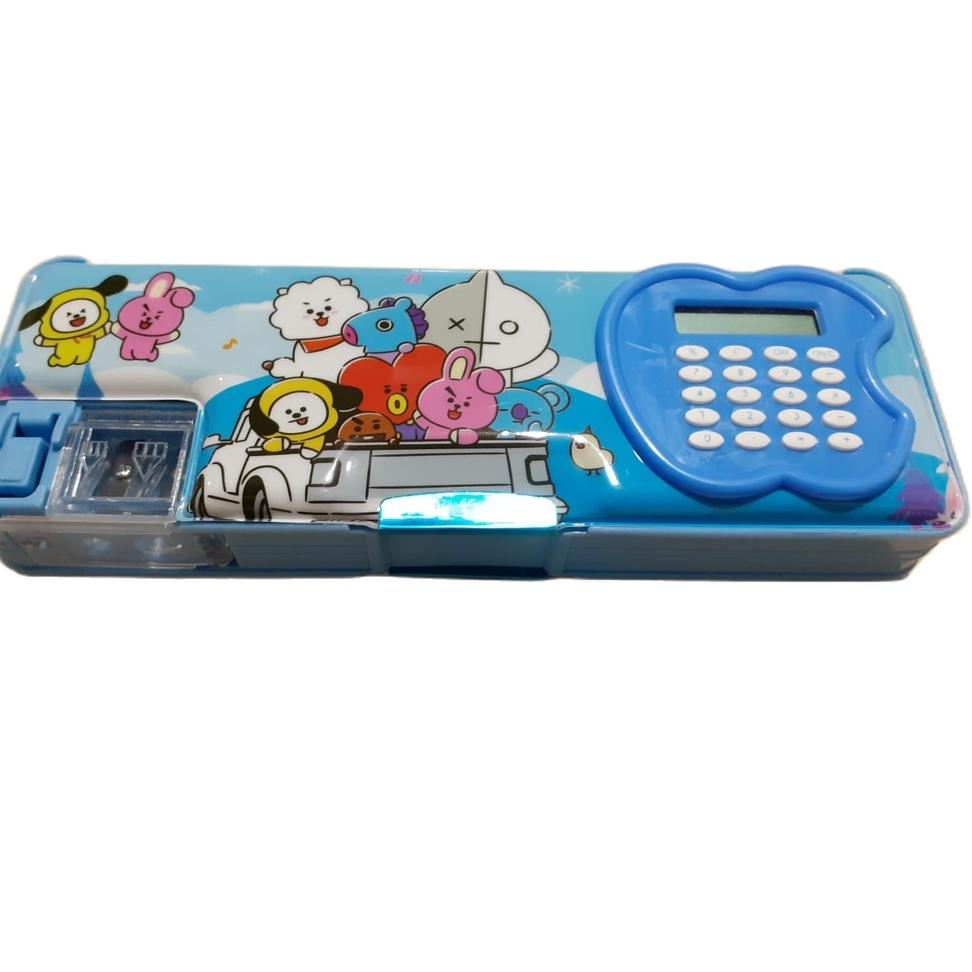

<NuY ✿> KOTAK PENSIL MAGNET DUA SISI plus KALKULATOR KARAKTER BTS / BT21 ANEKA WARNA //Diskon lebaran