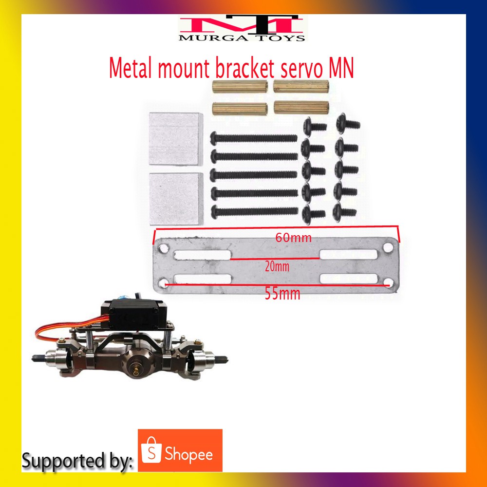 METAL MOUNT BRACKET SERVO UNTUK MN RC MN90 MN99 MN99S