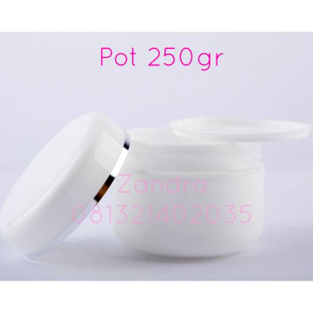 Pot Cream 250gr krim wajah lotion wadah share jar travel lulur creambath 250 gr 250g 250gr 250gram
