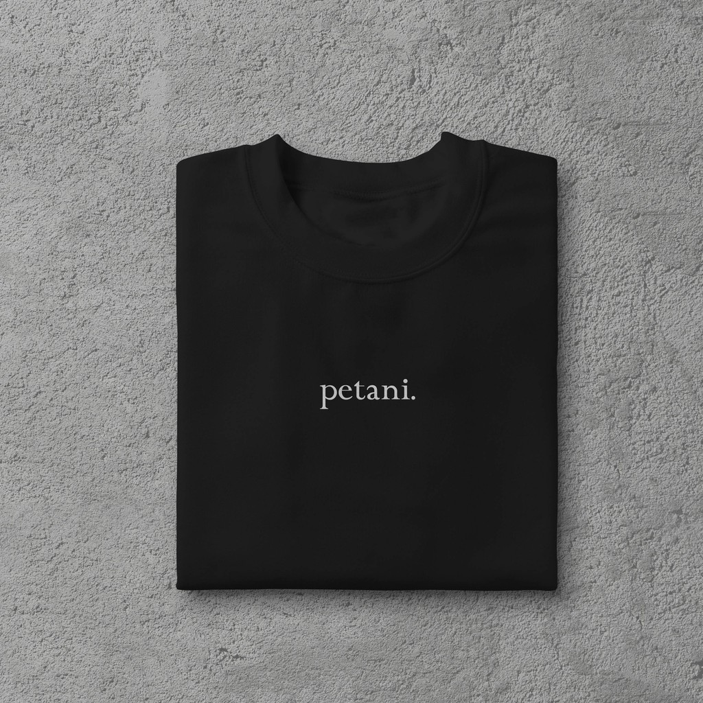 Kaos Petani "Petani" - Kaos Petani/Baju Kerja/Kaos Kerja/Kaos Petani Muda/Kaos Petani Milenial