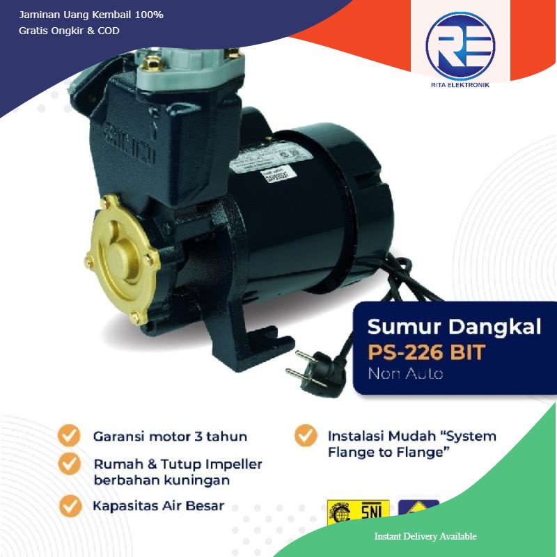 Pompa Air Shimizu PS 226 BIT Sumur Dangkal