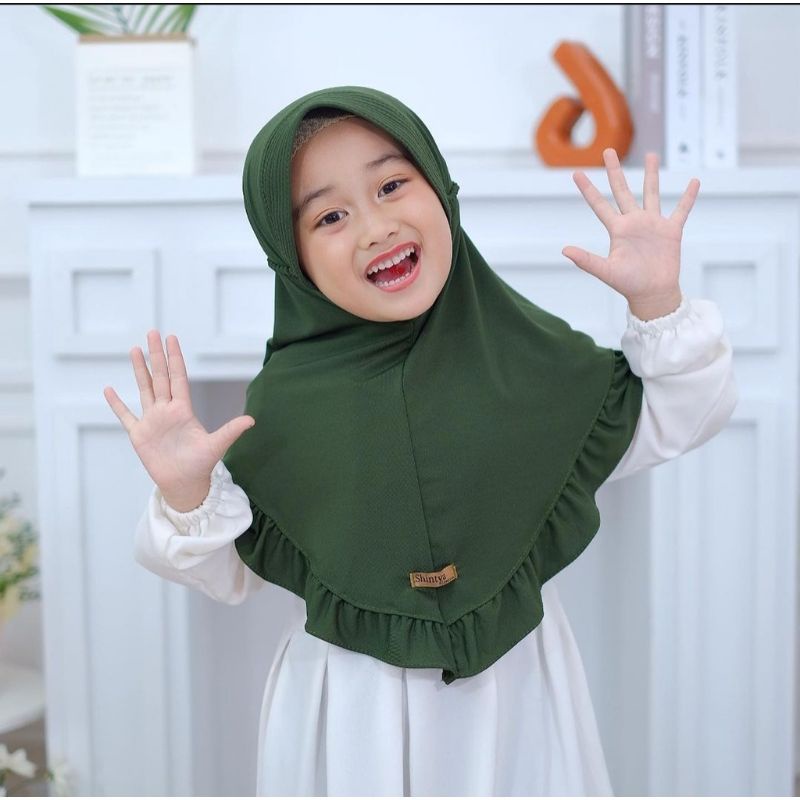 Hijab Anak TK Arsyilla Tali Kepang 3-7 Tahun ORIGINAL VIQAST