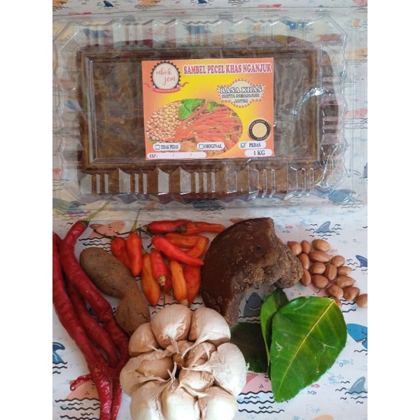 

sambel pecel khas nganjuk sambel bumbu pecel nganjuk varian pedas kemasan 1kg