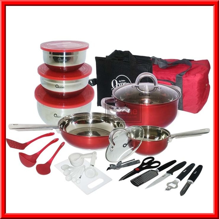 TERMURAH - TRAVEL COOKWARE SET OXONE OX 993 / PANCI + WAJAN SET OXONE OX-993 - PANCI SET MURAH