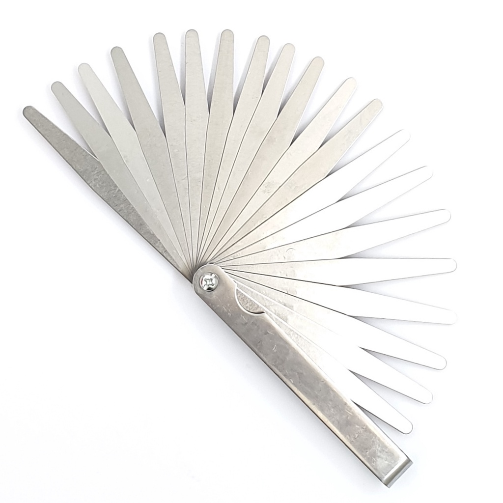 Veloz Fuller Feeler Gauge 0,05 sd 1mm 100mm x 10mm x 20 Blades Alat Kunci Setel Klep Chrome Vanadium Steel