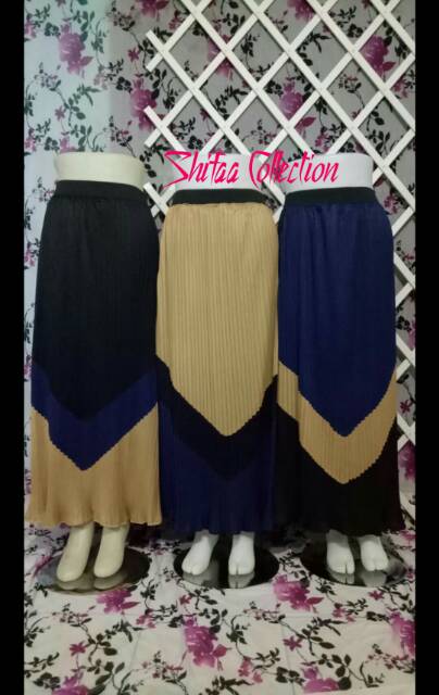 Rok Wanita Plisket (BB 50-100 Kg / All Size)