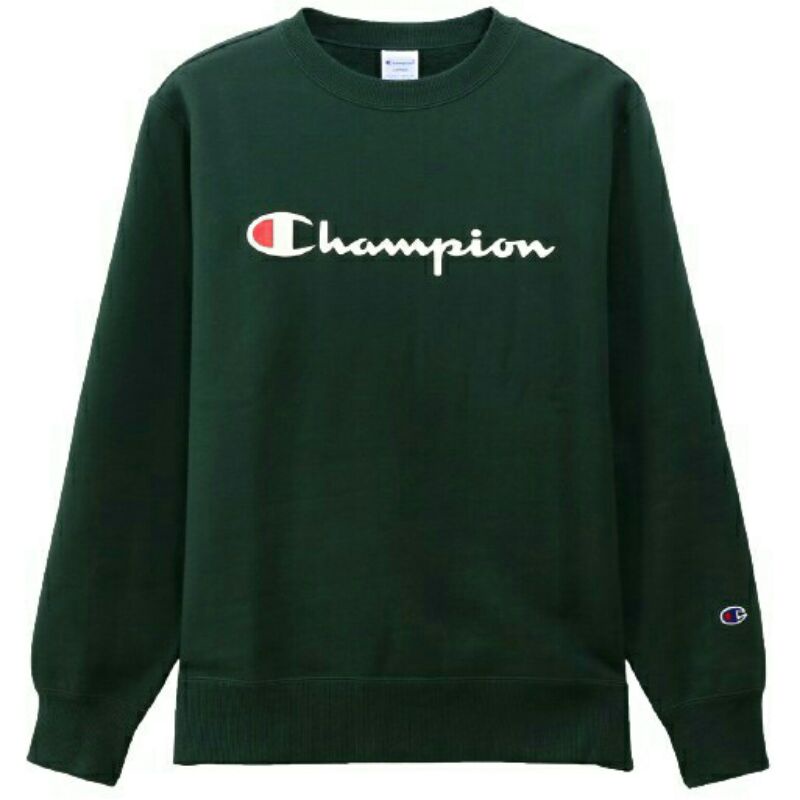 Crewneck Champions bordir script - 100% original