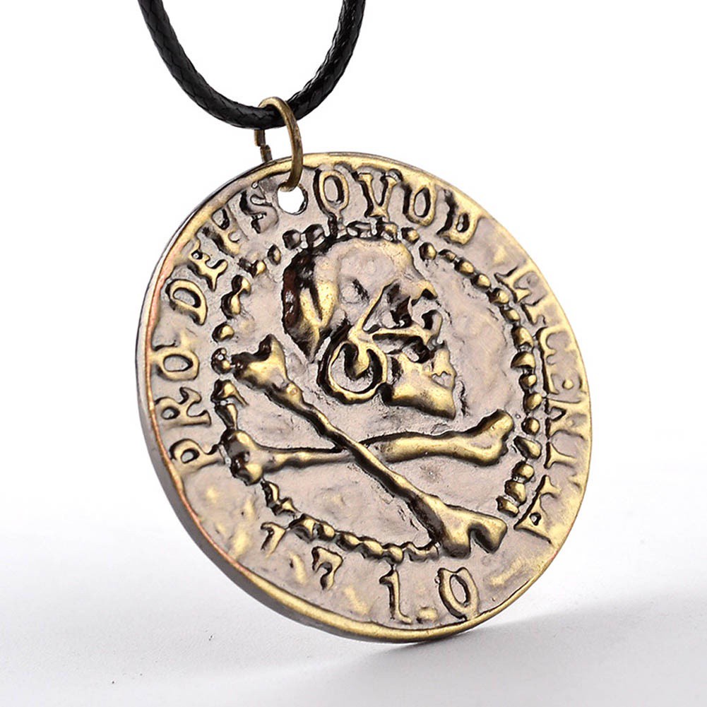 Fancyqube PS3 Uncharted 4 A Thief S End Nathan Drake S Old Gold Coin Necklace Gifts ZYC