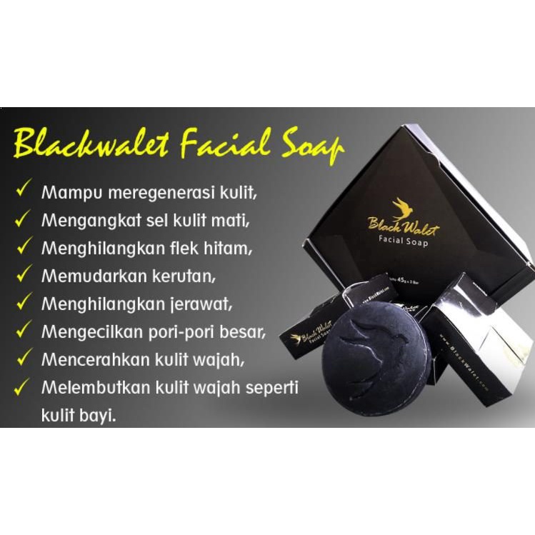 [COD] Sabun Black Walet Racikan Asli Air Liur Walet AMPUH dalam Meregenerasi Kulit  -  250gram BPOM 100% Original