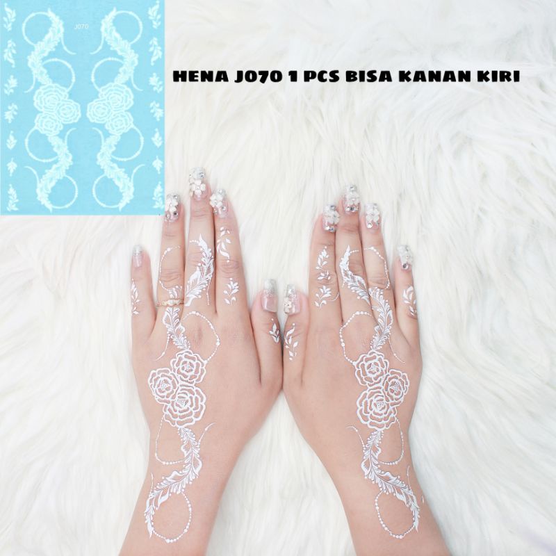 HENA INSTAN FUN J070 / HENA KAKI / FREE GLITER MANIK DAN SAMPLE