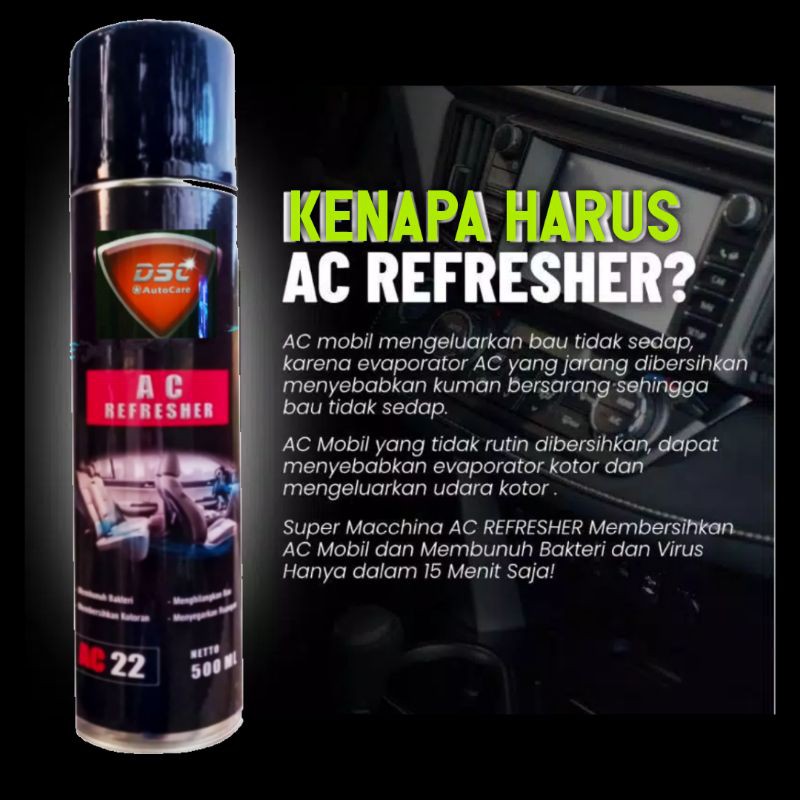 Ac refresher DSC air refresher pembersih AC mobil 500 mili pembersih AC Refresher penyegar AC