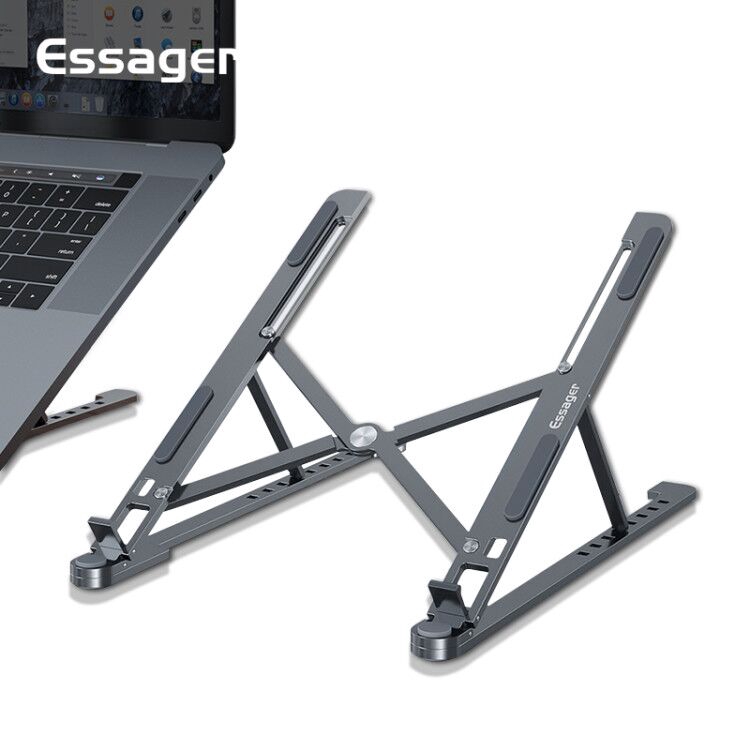 

Essager Adjustable Foldable Laptop Stand Holder For Macbook Pro Notebook Portable Aluminum Desk Table Base Bracket Support PC