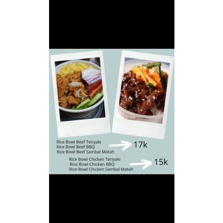 

rice bowl beef & chicken