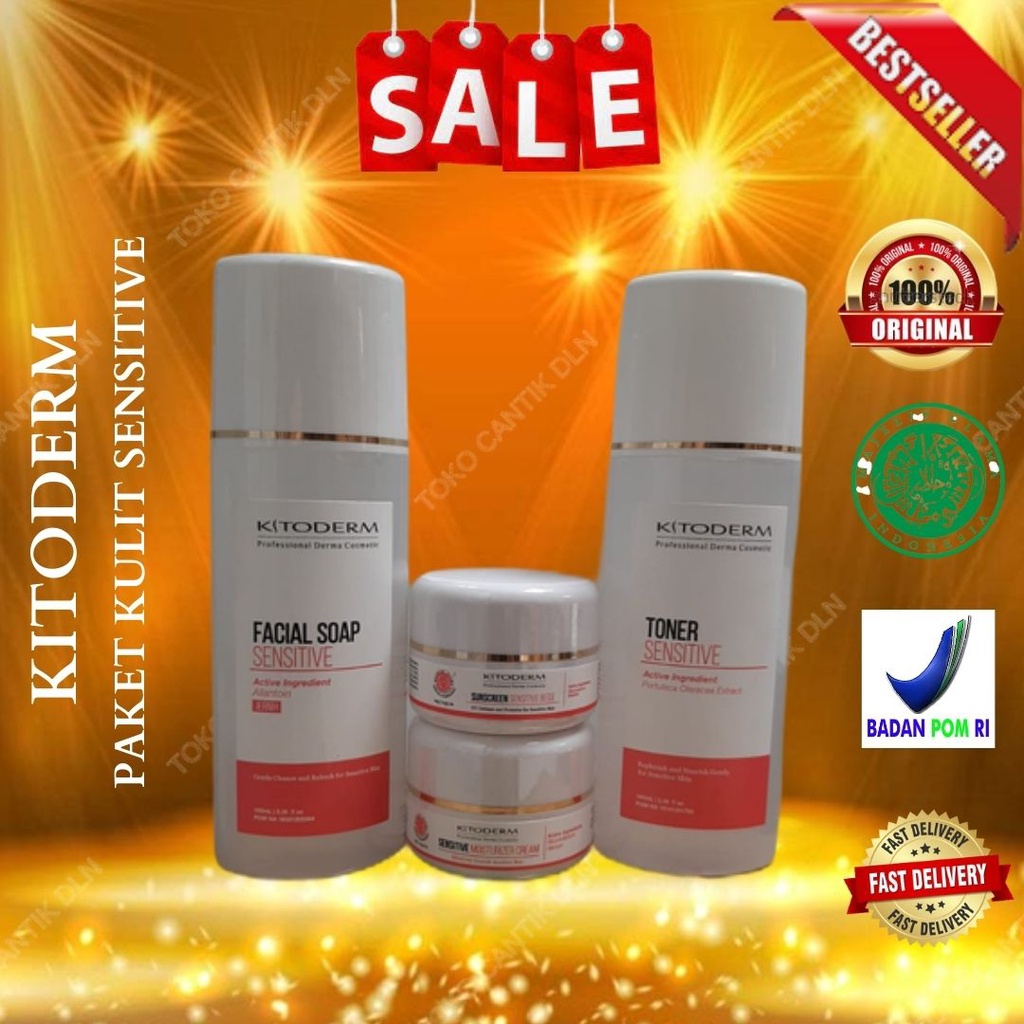 kitoderm paket kulit sensitive