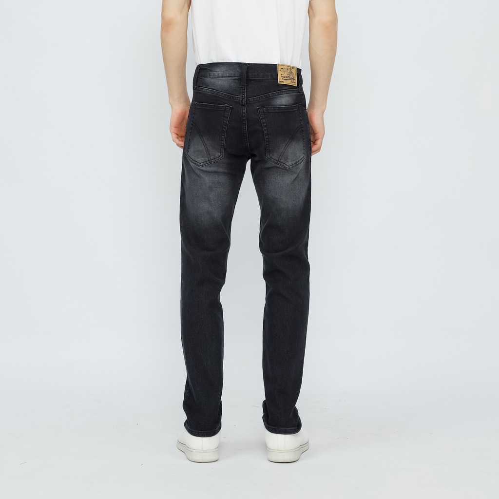 Fathco -  Celana Denim Slim fit Pria Black Scrub