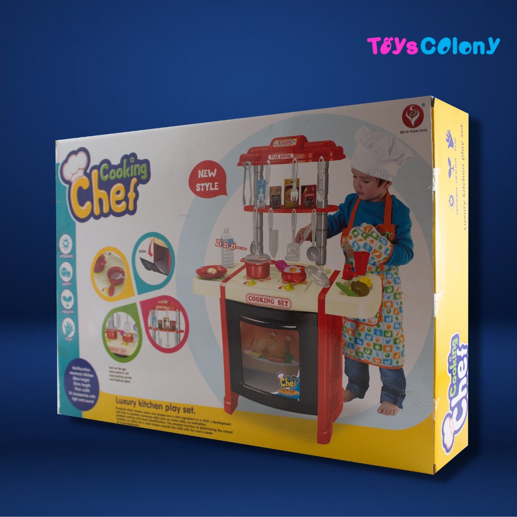 COOKING CHEF - MAINAN ANAK MASAK-MASAKAN LUXURY KITCHEN PLAY SET