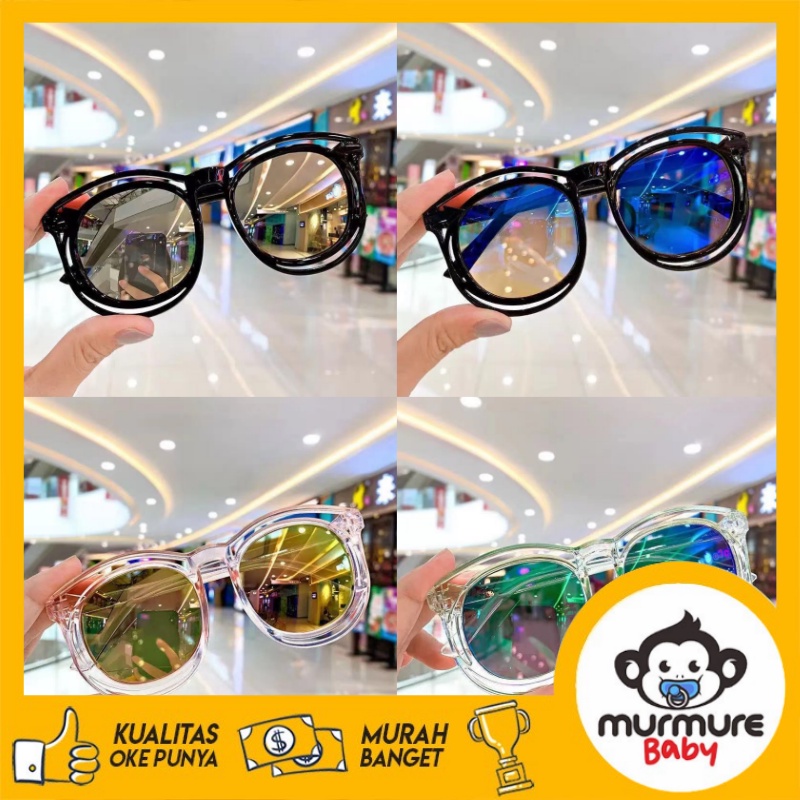 MURMURE.BABY I KACAMATA ANAK NEW TREND/FASHION ANAK TERBARU BULAT NEW KACAMATA HITAM HIGH QUALITY IMPORT KACAMATA FASHION