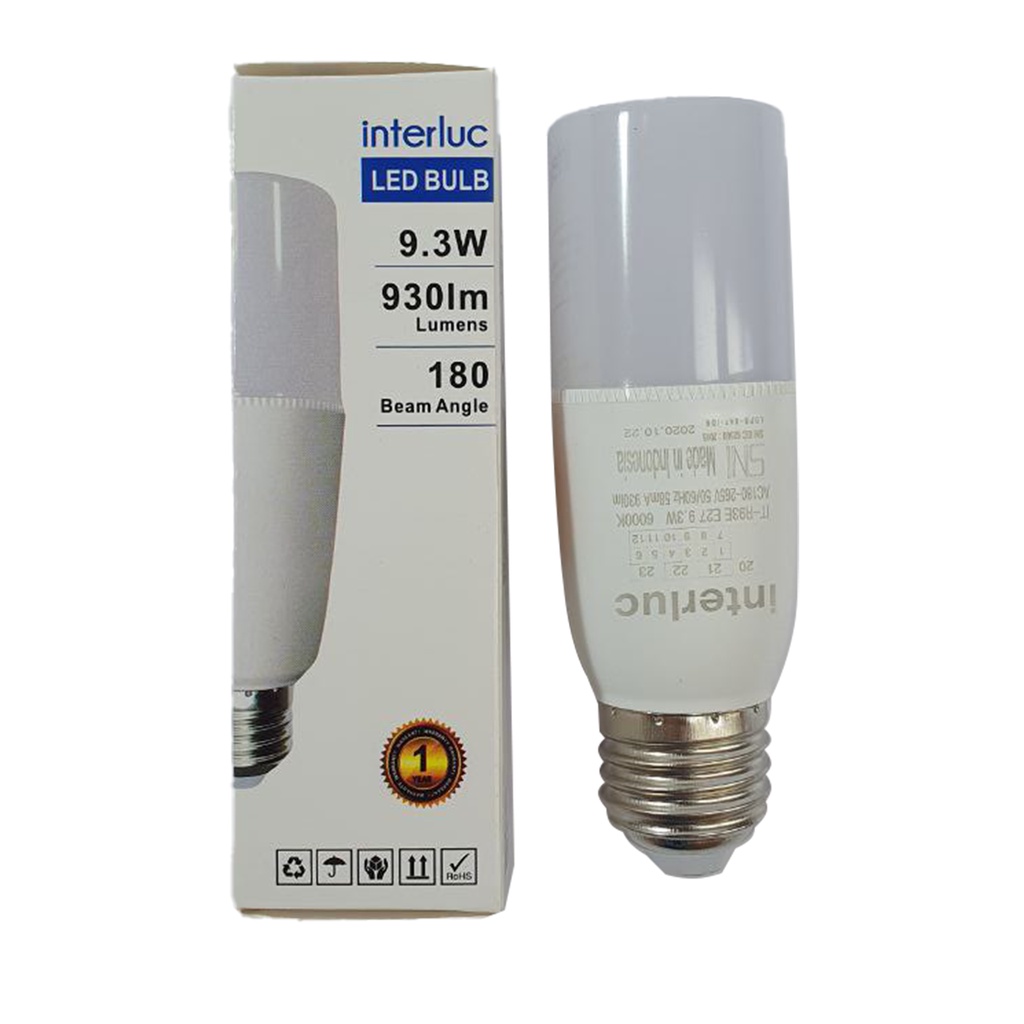 BULB STICK LED IT-R9E3 9.3W E27 3000K WW WarmWhite INTERLUC