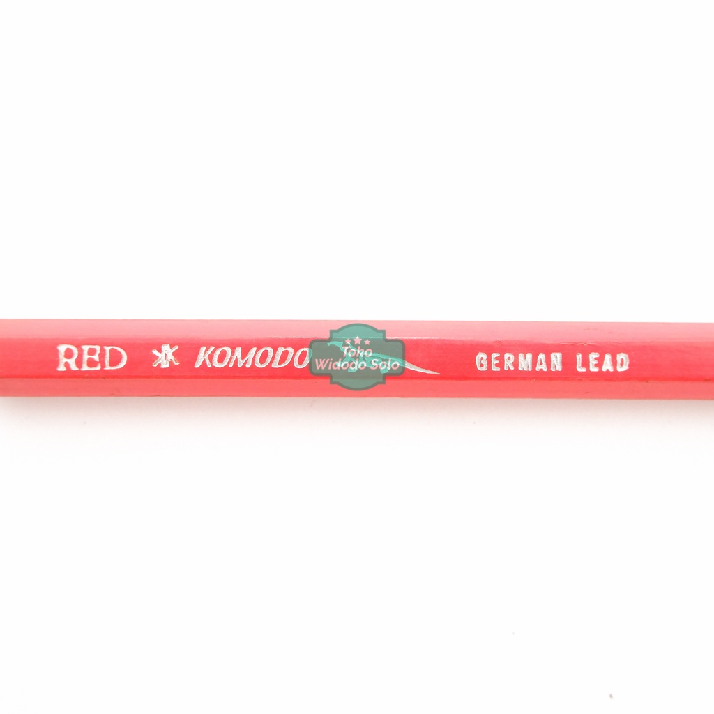 

1 BUAH Pensil Tukang Kayu Komodo Merah Red