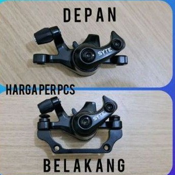 LENGKAP DAN TERMURAH !!! Caliper Disc brake rem kaliper cakram sepeda mekanik discbrake Sepeda MTB BMX Seli Sepeda Lipat Rotor Piringan Cakram 6 inch 160mm