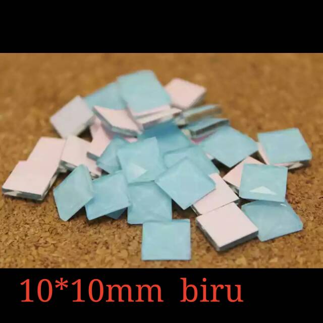 53-55 biji Bahan kotak kotak warna10mm*10mm