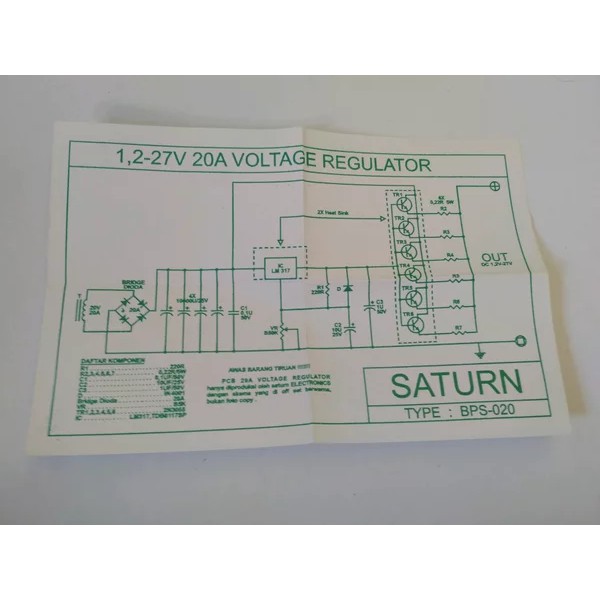 PCB Regulator 20A 1.2V-27V PS-020