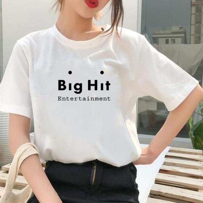 Baju Kaos Bts Big Hit Entertainment Wanita Kpop Korea Unisex Terbaru