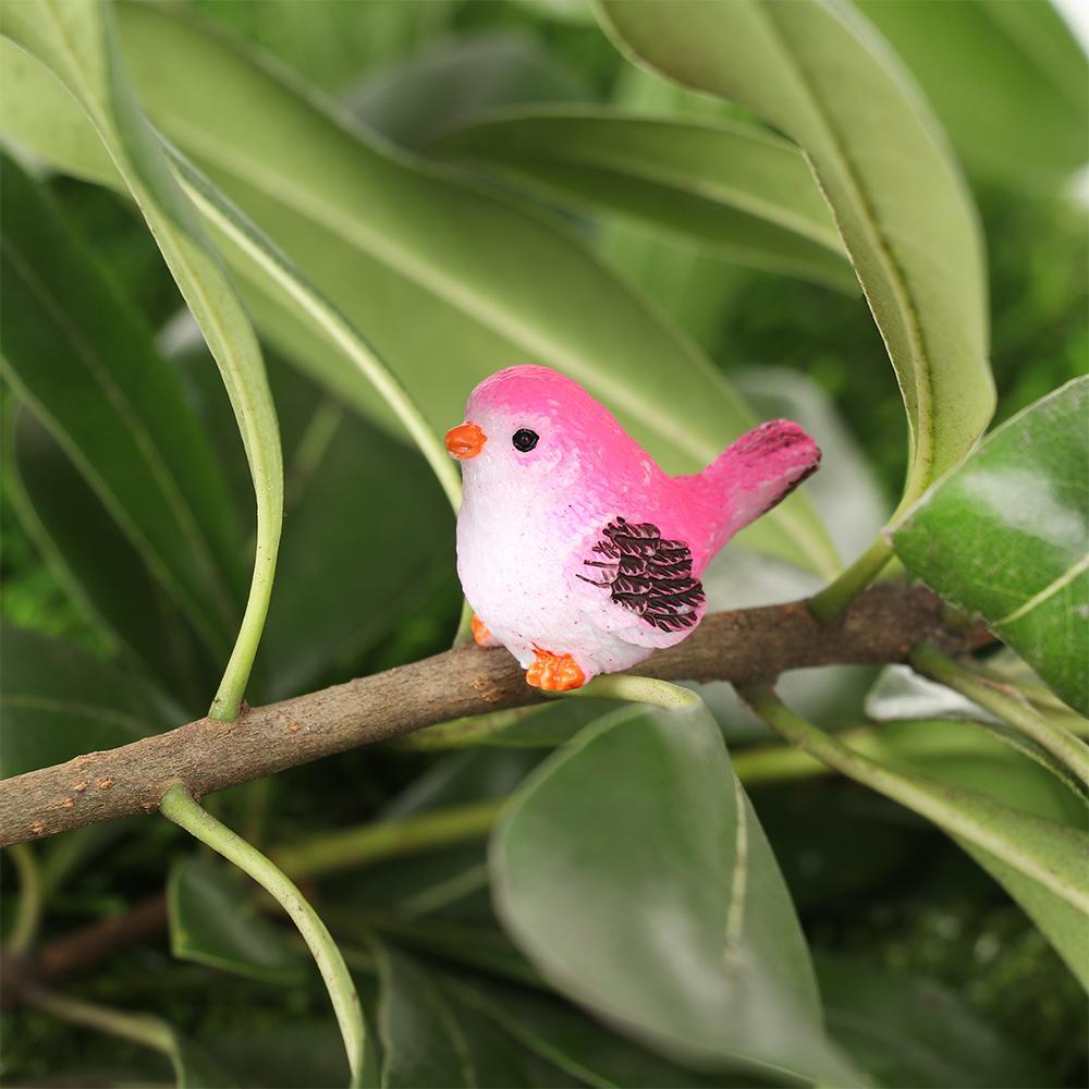 Populer Miniatur Patung Burung DIY Dekorasi Rumah Perlengkapan Taman Patung Mini Peri Kebun Mini Bird Micro Ornamen