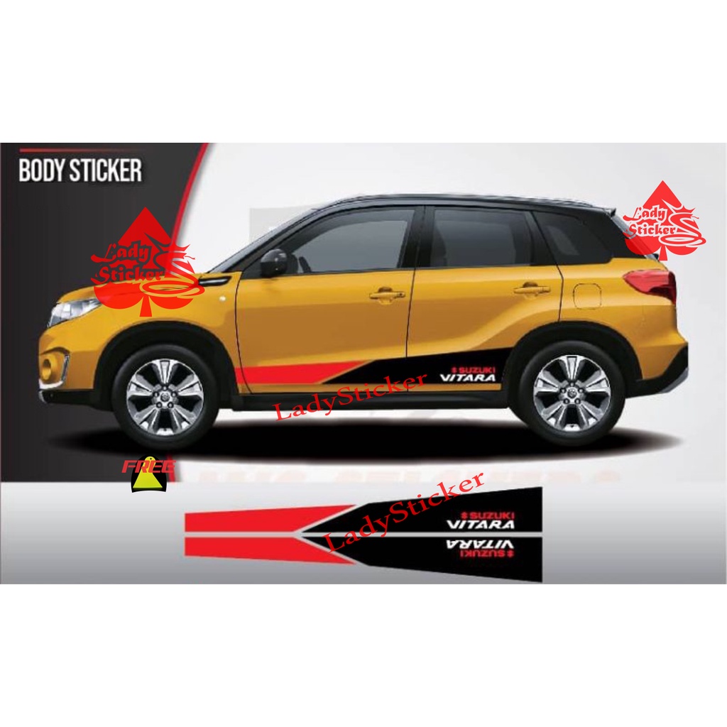 STICKER MOBIL GRAND CUTTING VITARA STIKER STIKER MOBIL SUZUKI VITARA TERLARIS