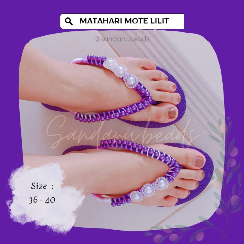 SANDAL WANITA MOTE MATAHARI