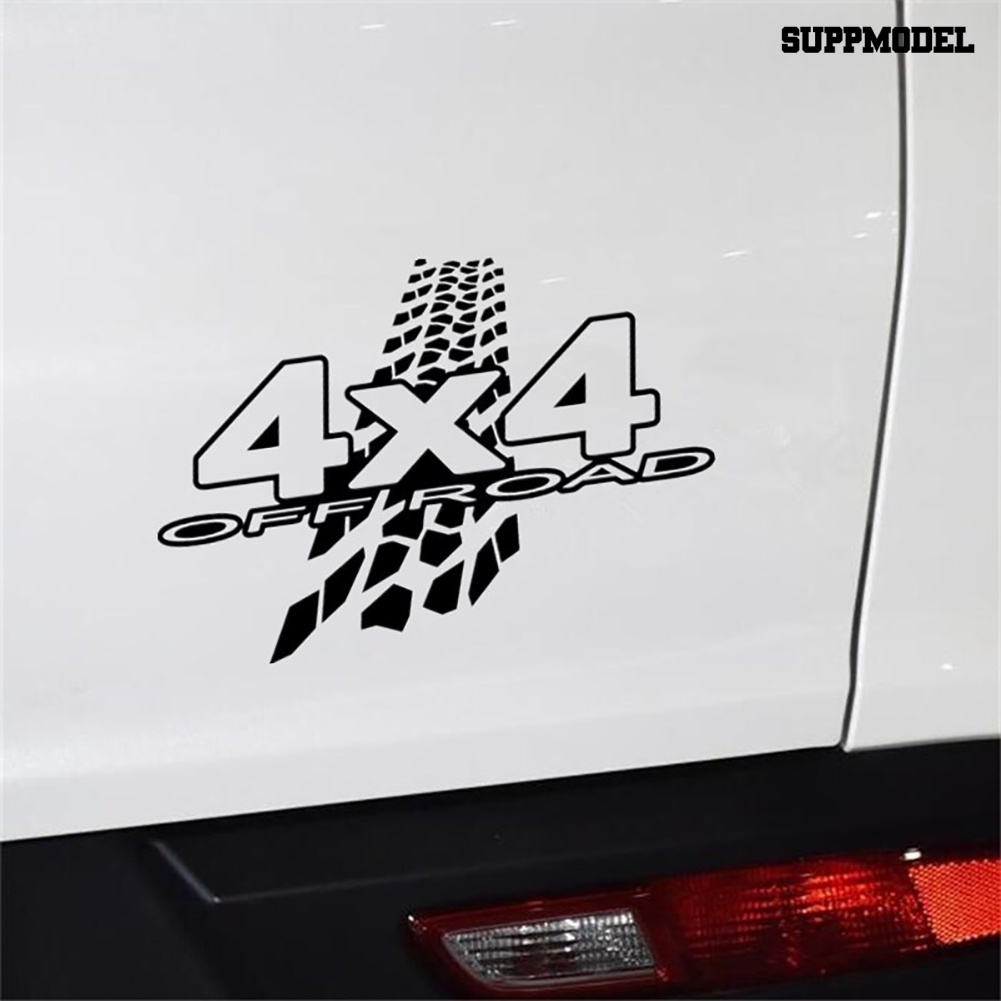 Stiker Decal Motif Tulisan 4x4 Off Road Untuk Dekorasi Body / Jendela / Bumper Mobil