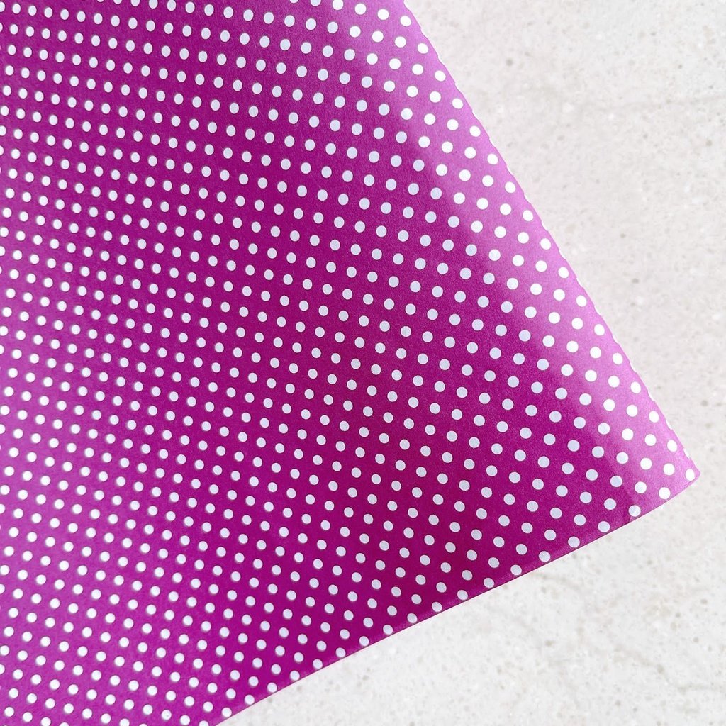 

Kertas kado polkadot mini ungu