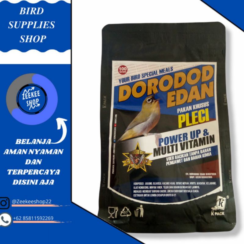 Dorodod edan Multivitamin pakan Pleci Ciblek