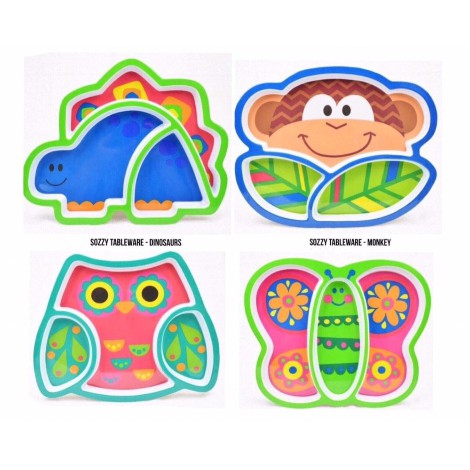 1 Set Peralatan Makan  Desain Animal Untuk Anak  / Sozzy Tableware