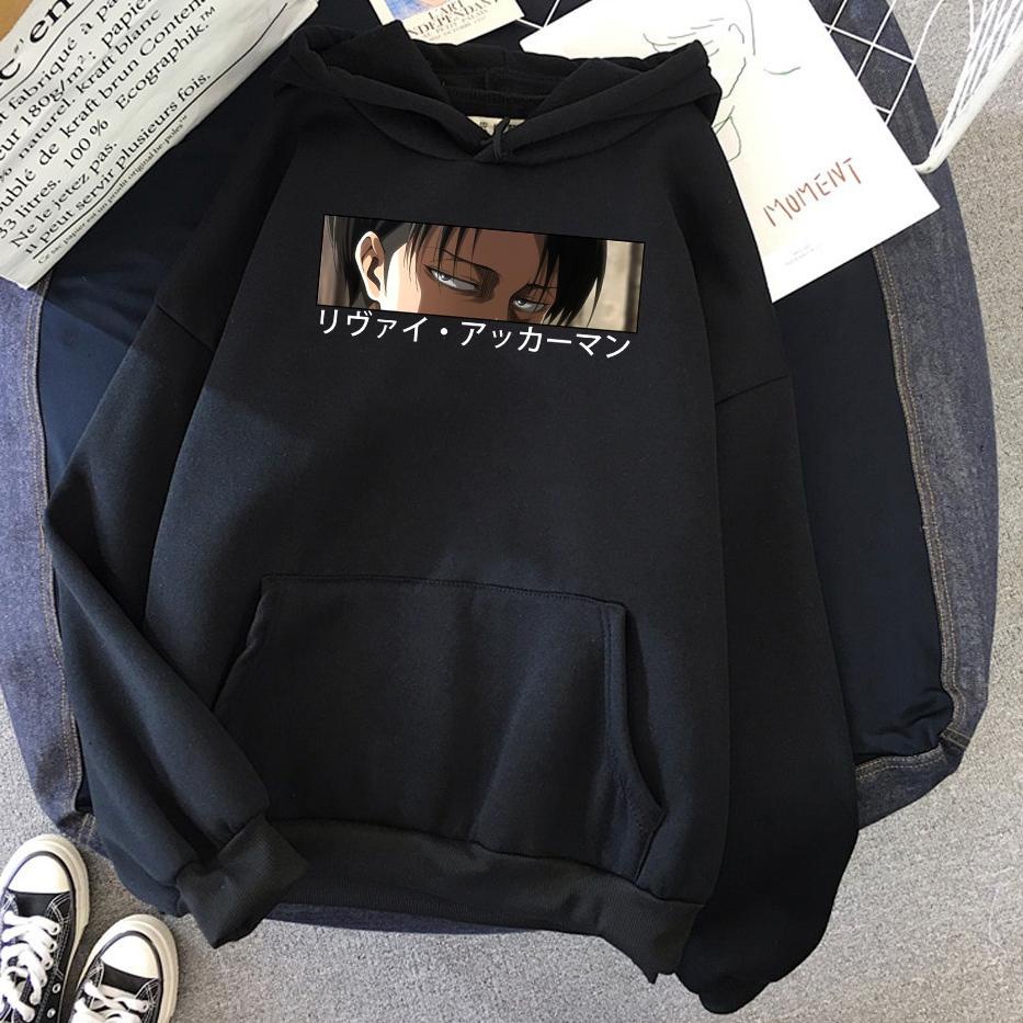 [PROMO RAM57] Sweater Hoodie Anime AOT Levi Ackerman Jaket Pria/Wanita/Remaja/Dewasa AOT Levi Ackerm