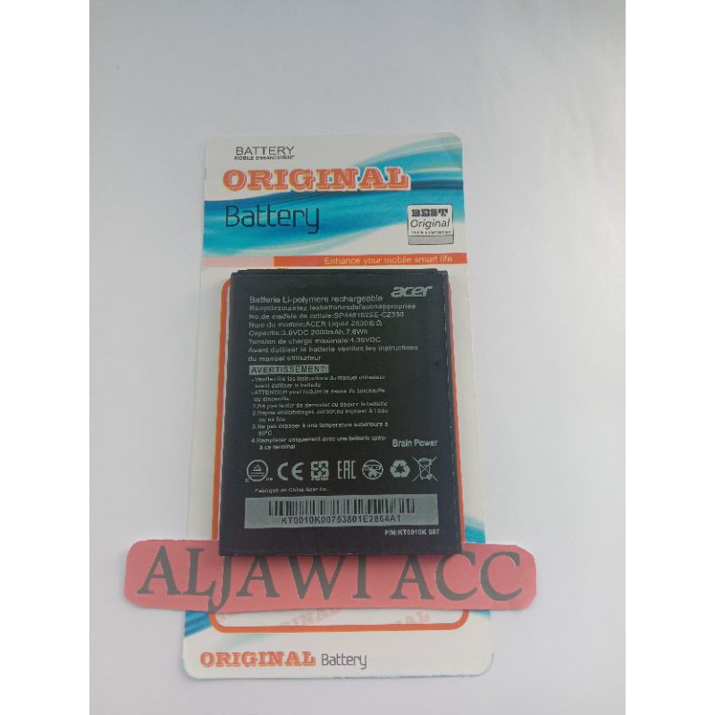 Baterai Acer Liquid Z530 / S510 / BAT-E10 Original Battery Hp