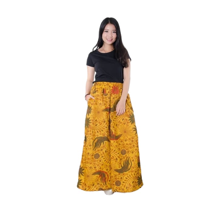 XS- Celana Kulot Rok Batik Panjang Wanita Jumbo Long Pant/ Celana Rok/Celana Kulot/Kulot Panjang/Kul