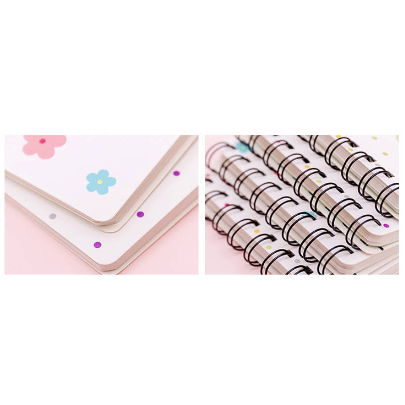 Notebook Motif POLKADOT Polos Simple / Notes Buku Memo Mini Gambar Polkadot Motif Unik / Buku Mini