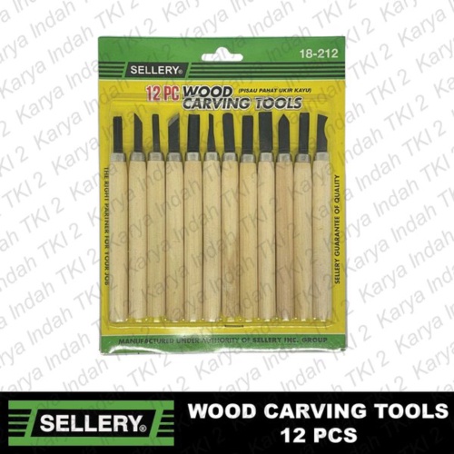 Pahat Ukir Kayu Set 12 Pcs Sellery Wood Carving Tools 12pcs Alat Cukil Shopee Indonesia