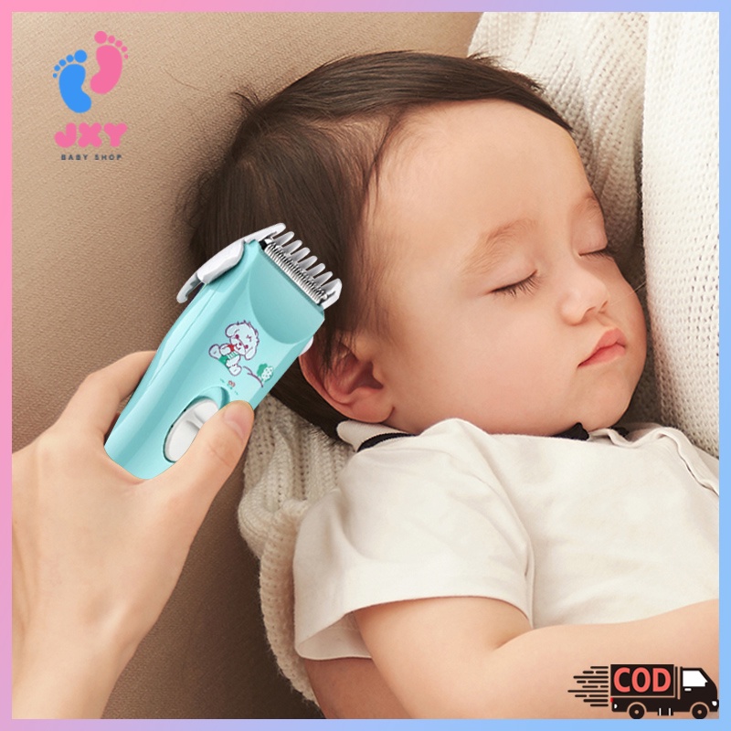 Alat cukur rambut bayi/Gunting rambut listrik/Baby Hair Clipper Alat Cukur Rambut Bayi Anak Lengkap &amp; Mudah untuk Dicuci  L140