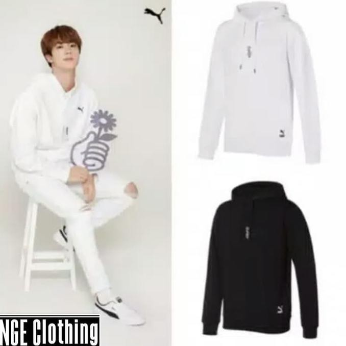 Pengiriman Cepat JAKET HOODIE BTS PUMA JIN SUGA JIMIN - Putih, XXL STOK TERBATAS