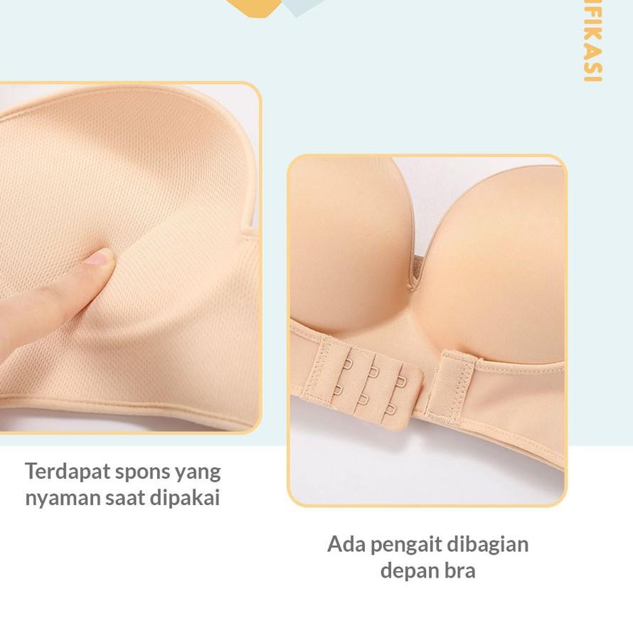➯ BIKINI MASTER - Margot Push Up Bra Tanpa Tali dan Tanpa Kawat Kualitas Import ❉