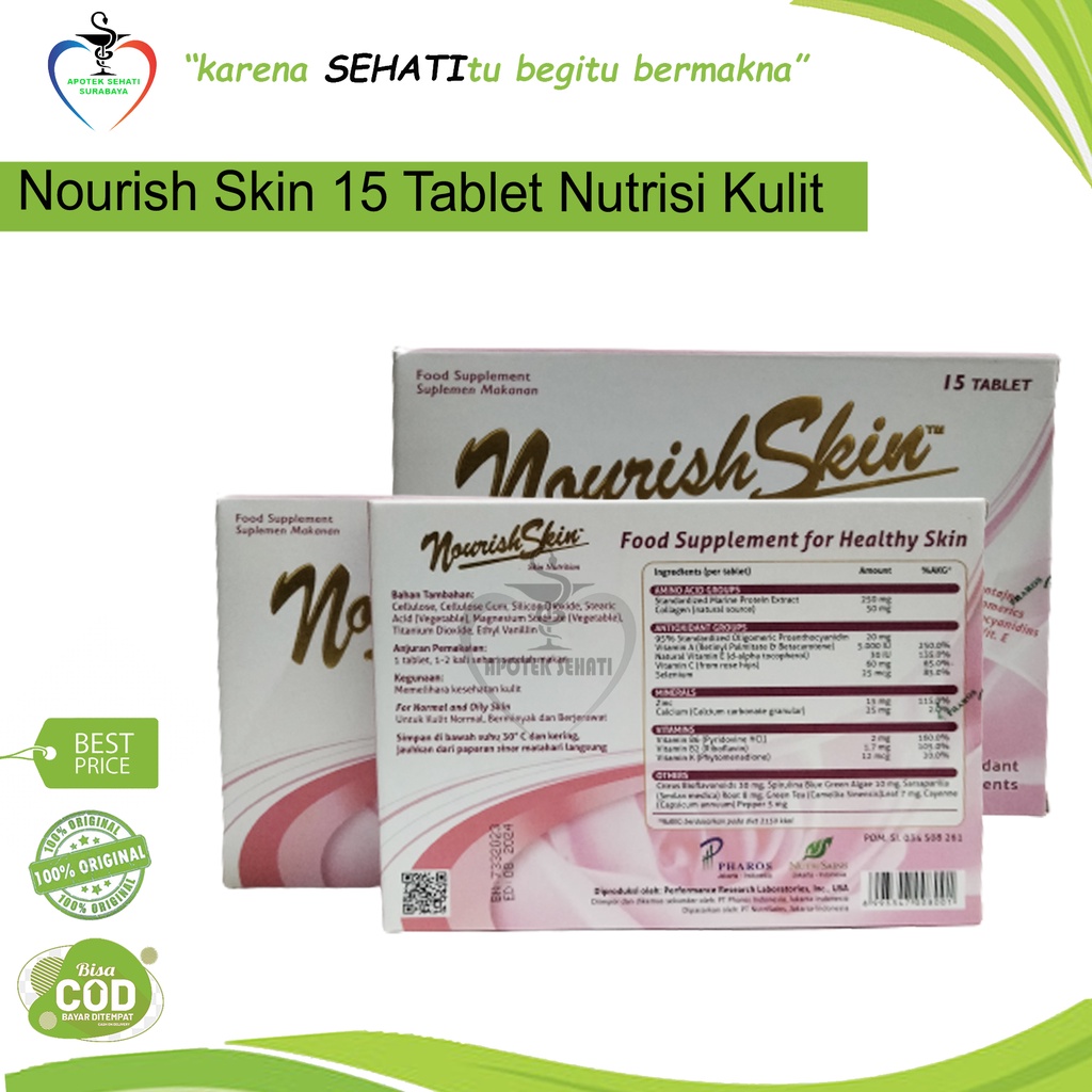 Nourish Skin Pink Nutrition Vitamin Mencegah Kulit Penuaan Dini