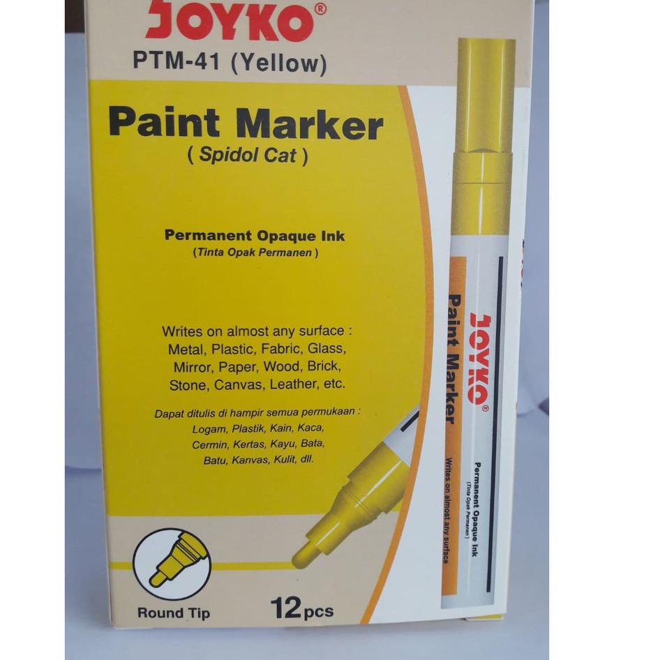 

Dijual murah Sepidol Spidol Paint Permanent Marker Cat kuning Biru Putih Hijau Biru Emas Joyko Yellow Blue White DT51 ➭