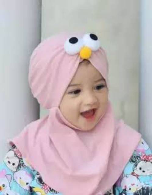 Jilbab anak elmo mata