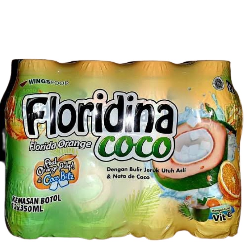 

Floridina Florida Orange Coco Minuman Botol 350ml 1 Pak Isi 12 Pcs