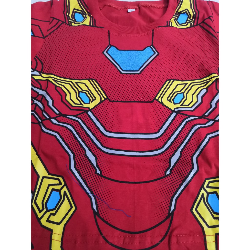 Baju Kostum Anak Iron Man III Avengers Setelan Panjang Cowok Lakilaki Topeng